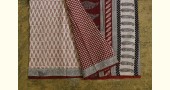 Hand Block Bagh Printed Pure Cotton saree With Red Pallu