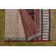 Hand Block Bagh Printed Pure Cotton saree With Red Pallu