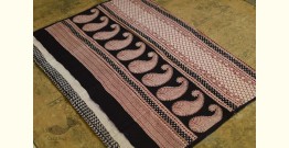 Bhagni . बाघनी - Bagh Printed Cotton Saree With Designer Black Pallu