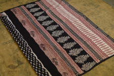 Bhagni . बाघनी - Bagh Printed Pure Cotton Black Saree 