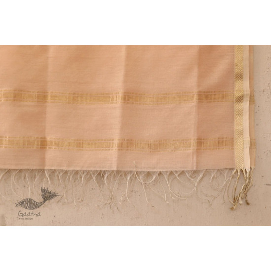 सुगंधिका ✻ Maheshwari ✻ Cotton Silk Stole - Pink ✻ E 9