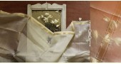 सुगंधिका ✻ Maheshwari ✻ Cotton Silk Stole - Off White ✻ E 10