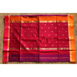 Ojovati ❢ Maheshwari ❢ Cotton Silk Saree with Zari Border ❢ 10