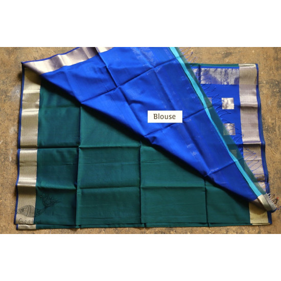 Ojovati ❢ Maheshwari ❢ Cotton Silk Saree with Zari Border ❢ 11