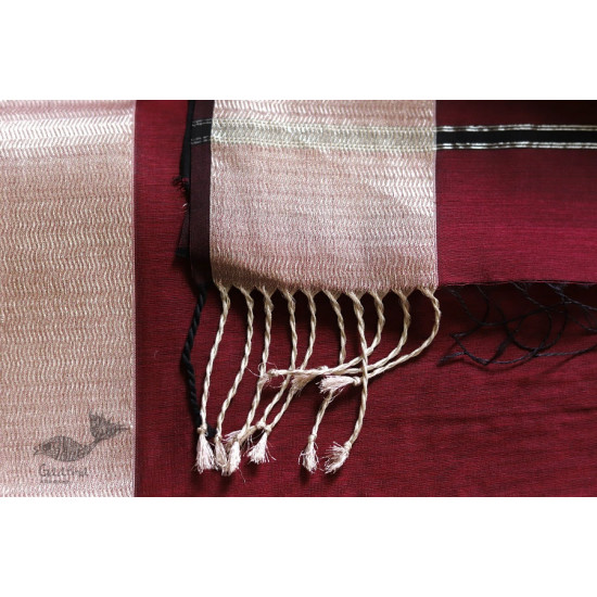 Ojovati ❢ Maheshwari ❢ Cotton Silk Saree with Zari Border ❢ 12