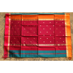 Ojovati ❢ Maheshwari ❢ Cotton Silk Saree with Zari Border ❢ 17