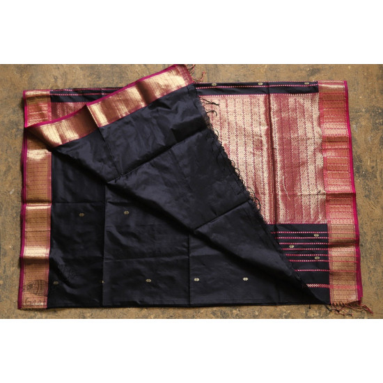 Ojovati ❢  Maheshwari ❢ Pure Silk Saree with Zari Border ❢ 2