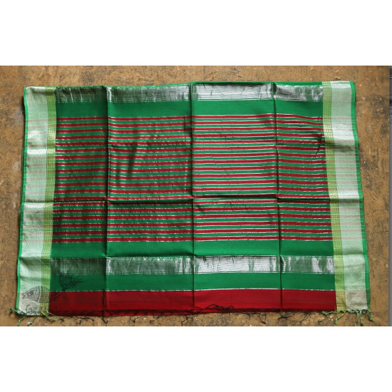 Ojovati ❢ Maheshwari ❢ Cotton Silk Saree with Zari Border ❢ 7