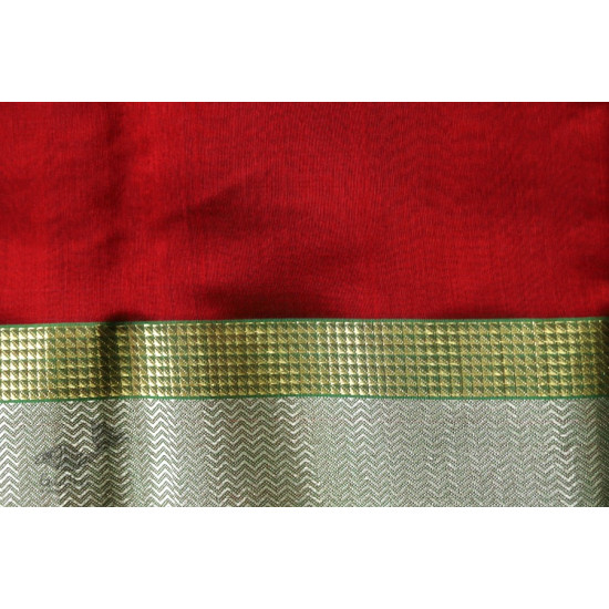 Ojovati ❢ Maheshwari ❢ Cotton Silk Saree with Zari Border ❢ 7