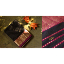 Ojovati ❢  Maheshwari ❢ Pure Silk Saree with Zari Border ❢ 2