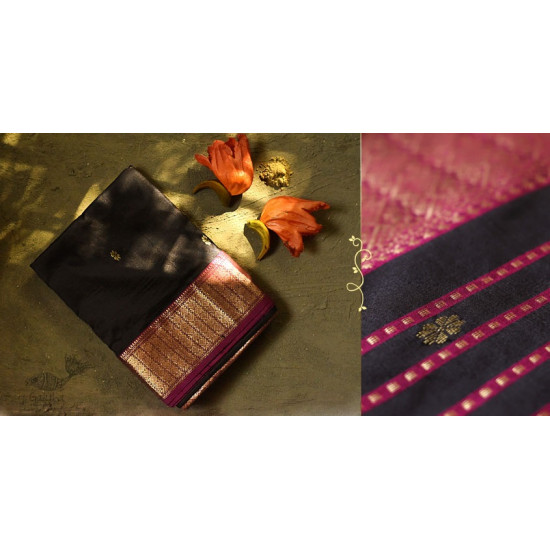 Ojovati ❢  Maheshwari ❢ Pure Silk Saree with Zari Border ❢ 2