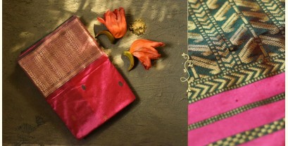 Ojovati ❢  Maheshwari ❢ Pure Silk Saree with Zari Border ❢ 3