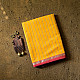 buy Zari Stripes Maheshwari Silk Saree ~ Yellow