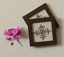 Soof | Hand Embroidered ~ Coaster (Set of Two)
