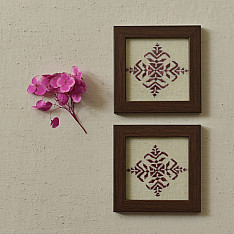 Soof | Hand Embroidered ~ Coaster (Set of Two)