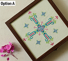 Soof | Hand Embroidered Multipurpose Box (Two Options) - 8x8x2 inch