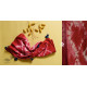 shop Handcrafted Shibori Dupatta - Red Ogee Waves, Tritik