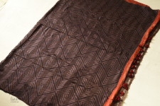 Koyal . कोयल ~ Natural Color . Pure Silk Saree - Dark Brown