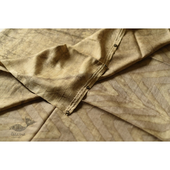 Natural Color . Pure Silk Saree - Light Coffee Color 