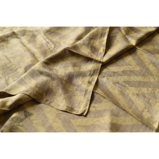 Natural Color . Pure Silk Saree - Light Coffee Color 