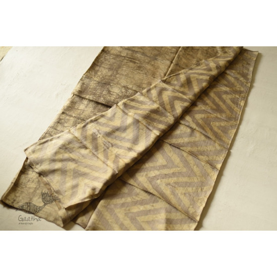 Natural Color . Pure Silk Saree - Light Coffee Color 