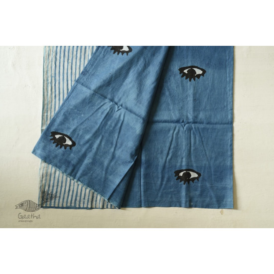 Hand Block Printed Pure Silk Saree - Natural Dyed