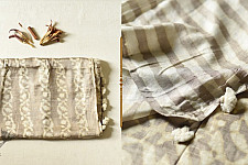 Koyal . कोयल ~ Natural Color . Block Printed Pure Silk Saree