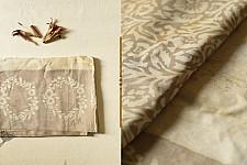 Koyal . कोयल ~ Natural Color . Pure Silk Saree - Beige