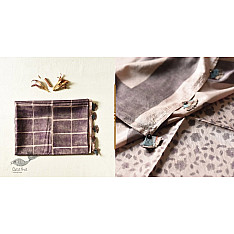 Koyal . कोयल ~ Natural Color . Pure Silk Saree - Grey