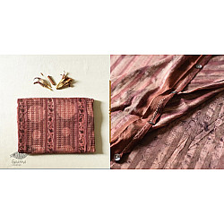 Koyal . कोयल ~ Natural Color . Pure Silk Saree - Lichi Color