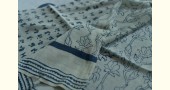 Natural Color . Linen Handloom Block Printed Saree