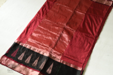 Vasudha | Resham Zari Woven Brocade Saree - Red