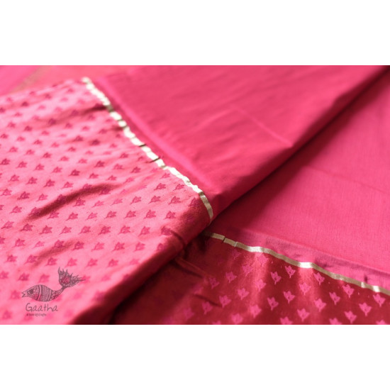 Buy Resham Zari - Banasari Silk saree Dark Pink