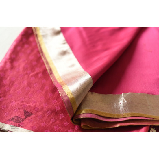 Buy Resham Zari - Banasari Silk saree Dark Pink