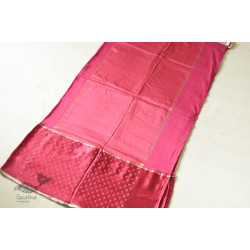 Vasudha | Resham Zari - Banasari Silk Cotton Saree - Dark Pink