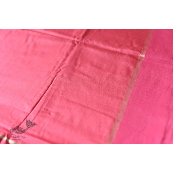 Buy Resham Zari - Banasari Silk saree Dark Pink