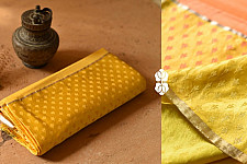 Vasudha | Handwoven Banasari Saree - Yellow