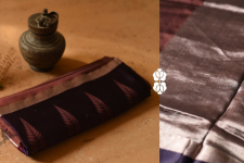 Vasudha | Handwoven Brocade - Banasari Saree - Brown