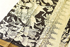 Kopal | Handmade ~ Kalamkari Silk Saree - G