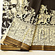 shop Handmade ~ Kalamkari Silk Saree - Shiv Barat