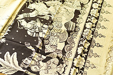 Kopal | Handmade ~ Kalamkari Silk Saree - Peacock Motif