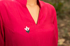 Advaya . अद्वया | Hand Embroidered Chanderi Silk Co-Ord Set