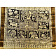 shop Handmade ~ Kalamkari Silk Saree - peacock