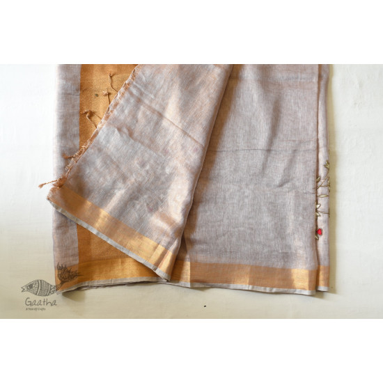 shop Handloom Tissue Linen Saree