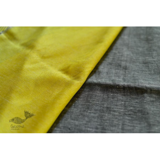 handloom linen grey saree