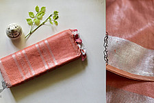 Kopal ❂ Handloom Linen Saree ❂ 1
