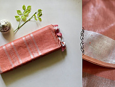 Kopal ❂ Handloom Linen Saree ❂ 1