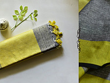 Kopal ❂ Handloom Linen Saree ❂ 2