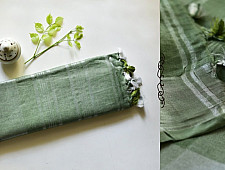 Kopal ❂ Handloom Linen Saree ❂ 6