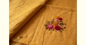 shop Handloom Linen Saree - Hand Embroidered